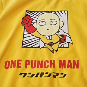 Oppai One-Punch Man XonyiCos Saitama Japan Anime Hooded Zip Sweatshirt Size XXL